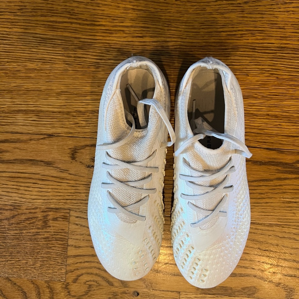 Adidas kids girls White Soccer Cleats